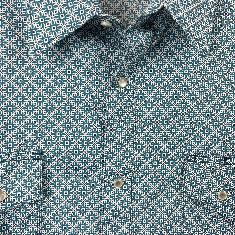 Wrangler Wrancher XL Long Sleeve Shirt With Pearl Buttons - Picture 2 of 4